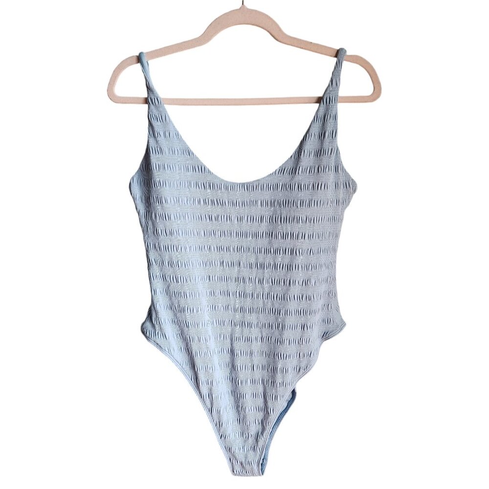 O'Neill Swimsuit Blue XL Women's One Piece Saltwater Solids Texture Mykon New Sk
